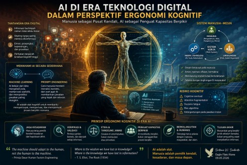 COGNITIVE ERGONOMICS : AI di Era Teknologi Digital Manusia, Mesin, dan Tantangan Menjaga Kesadaran Berpikir